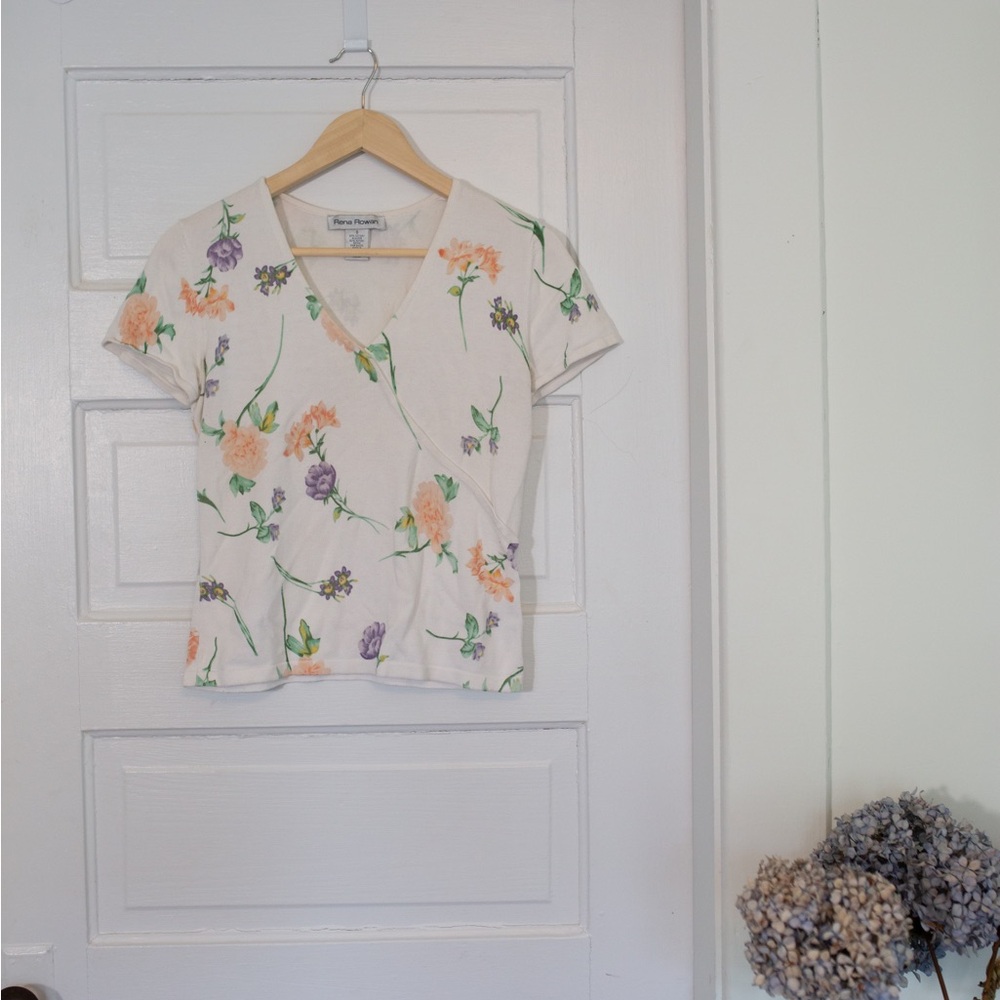 Small spring floral woman's t-shirt